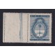 ARGENTINA 1944 GJ 916CZ ESTAMPILLA CON COMPLEMENTO NUEVA CON GOMA U$ 23